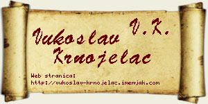 Vukoslav Krnojelac vizit kartica
